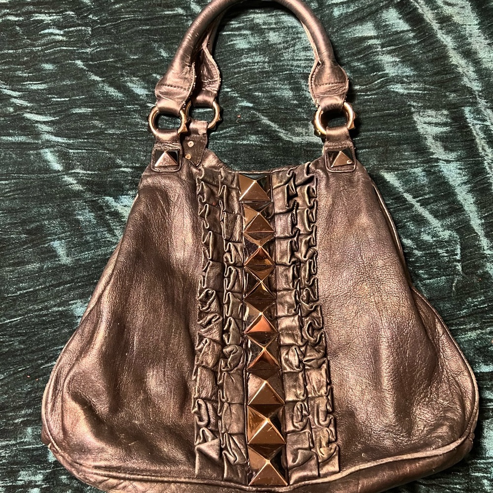 Betsey Johnson Tuxedo stud handbag